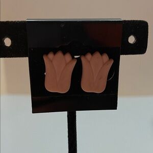 Tulip Shaped Stud Earrings - Dusty Rose